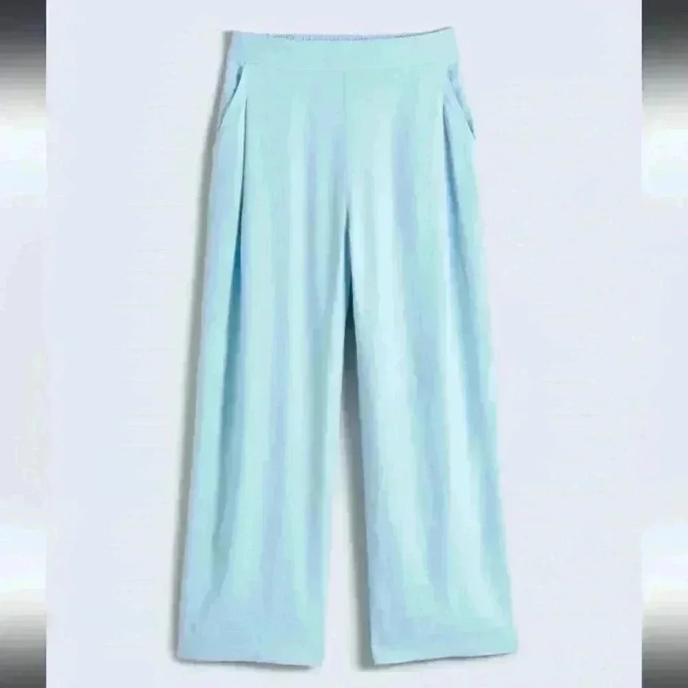 Madewell Petite Pull-On Straight Crop Pants